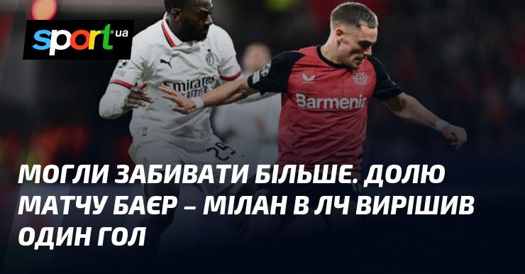 Могли відзначитися частіше. Один єдиний гол став вирішальним у поєдинку між Баєром і Міланом у Лізі чемпіонів.