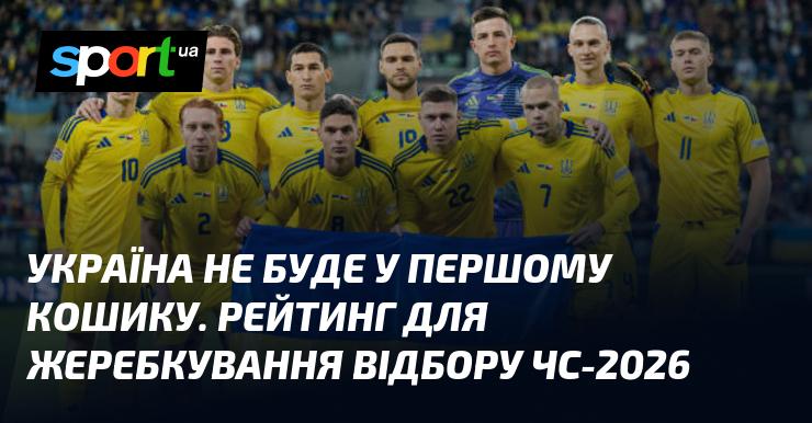 Україна не потрапить до першої групи. Оцінка для розподілу на жеребкуванні відбору до ЧС-2026.